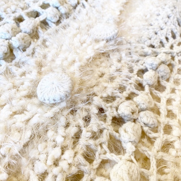 Cecico Crochet Knit Sleeveless Sweater w/Hood -M/L - Picture 9 of 9